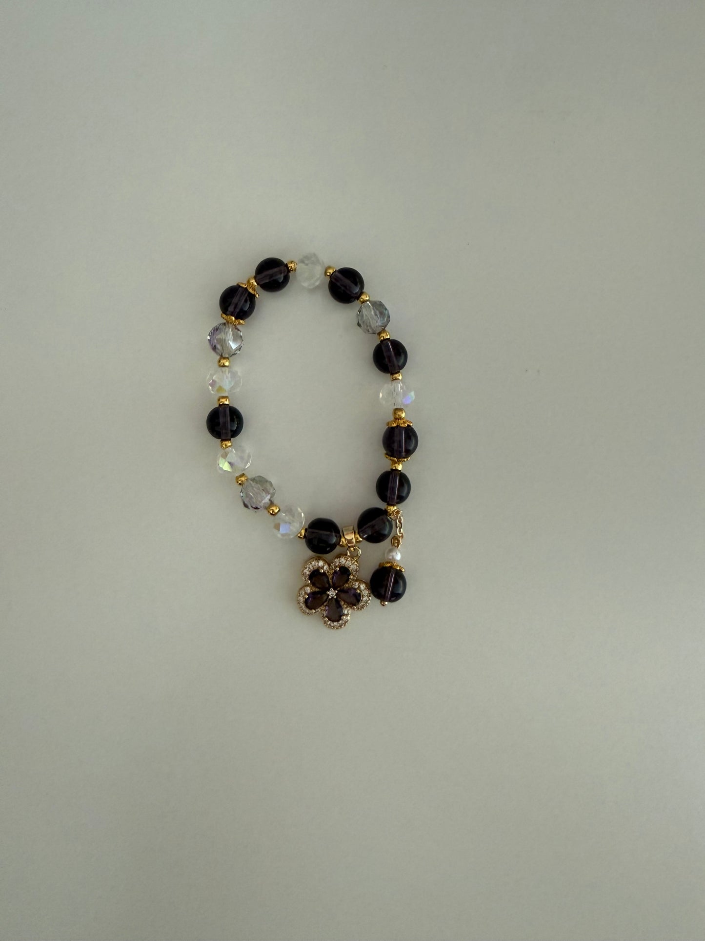 Amethyst Flower Bracelet