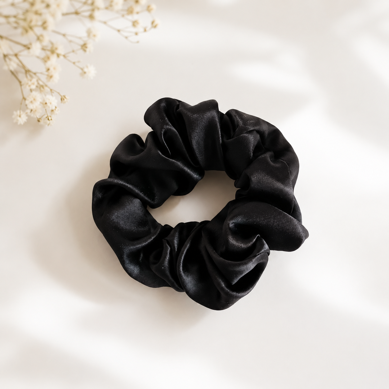 Seiden-Scrunchie Black Edition