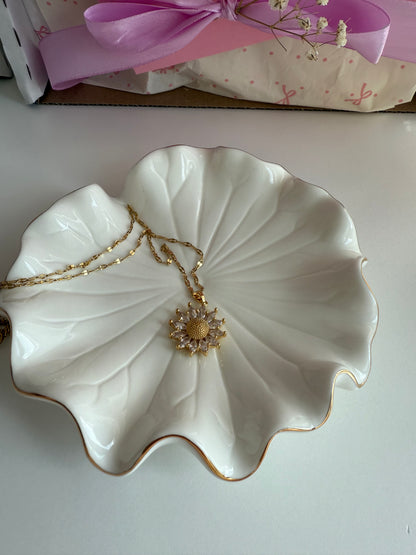 Golden Sunflower Necklace