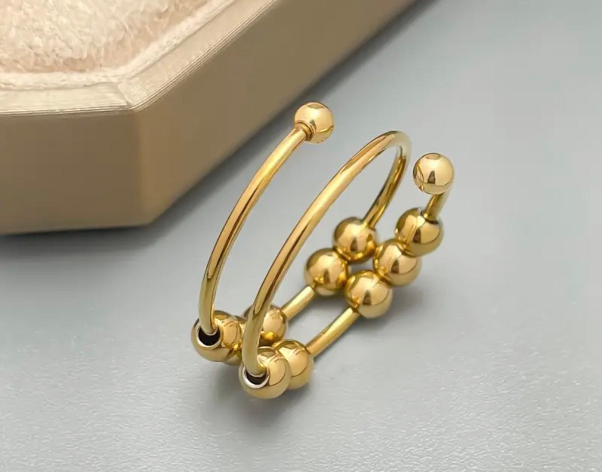 Fidget Ring – Golden Calm