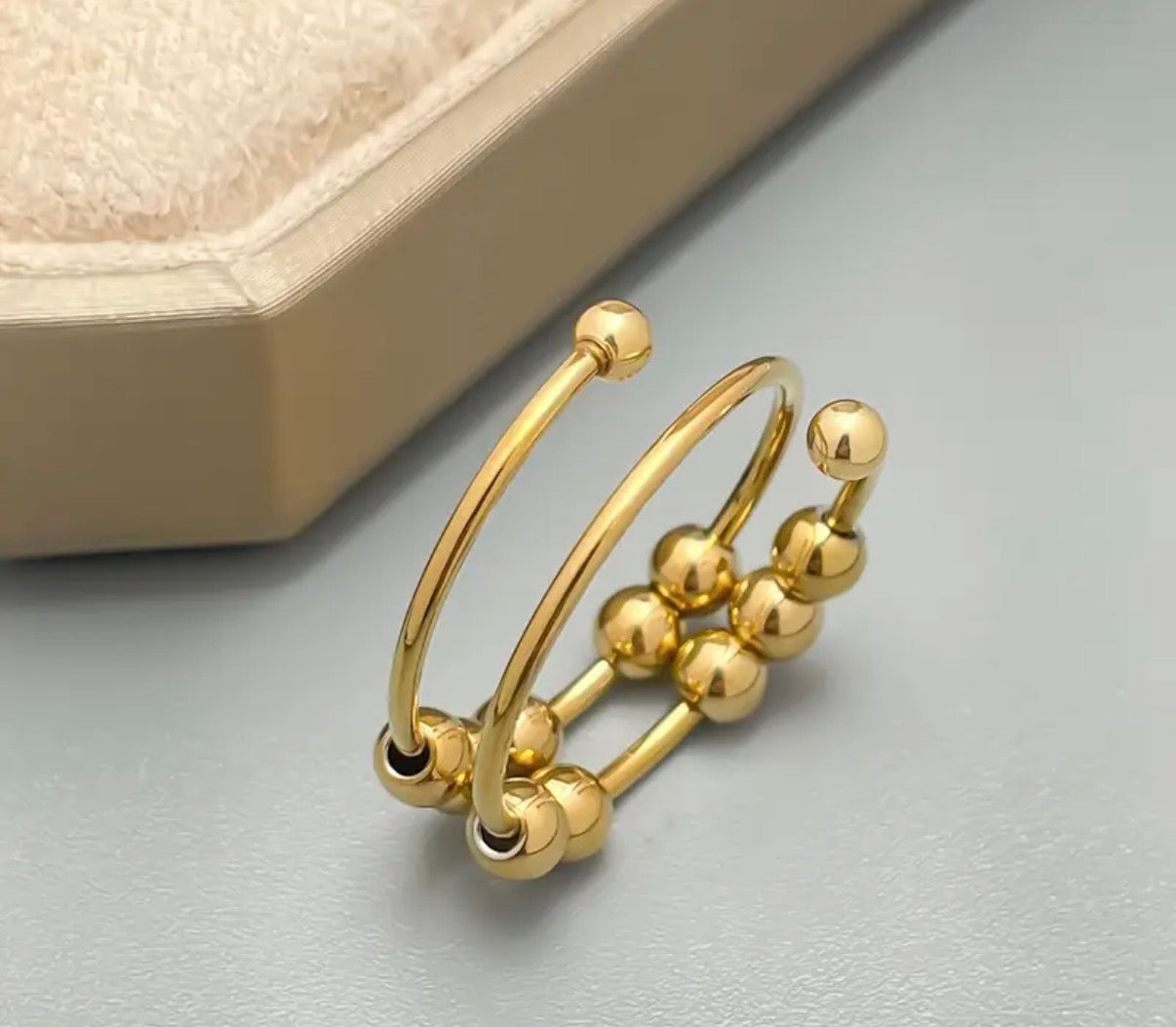 Fidget Ring – Golden Calm