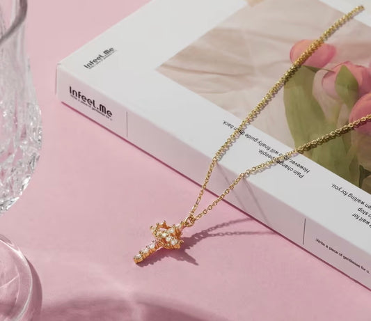 Crown Cross Necklace