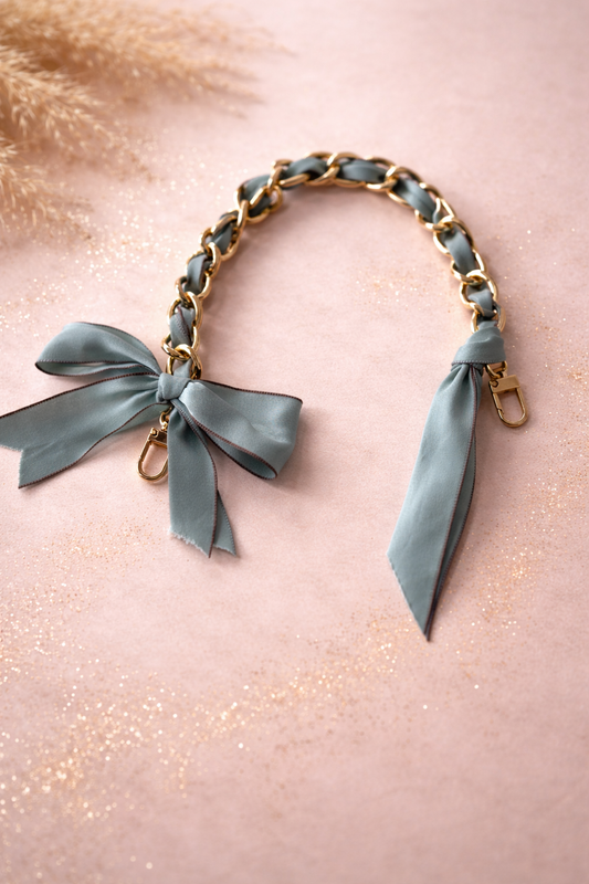 Satin Bow Bag Chain