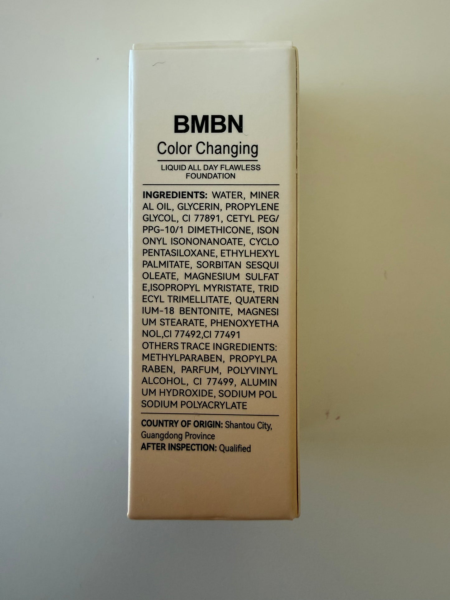 Foundation Color Changing
