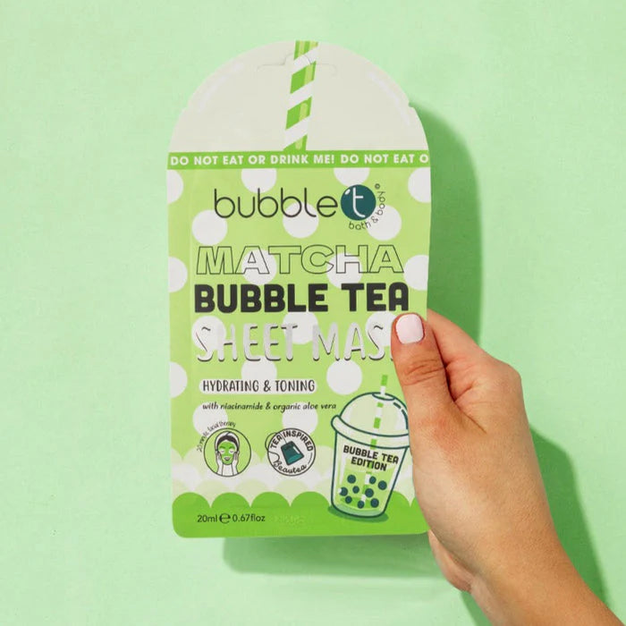 BUBBLE T Matcha Tuchmaske – Grüntee-Antioxidans Detox 20ml