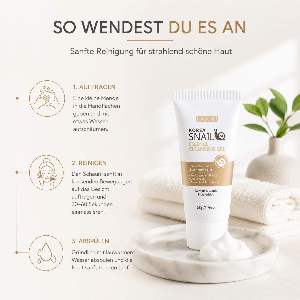 Snail Glow Cleansing Gel